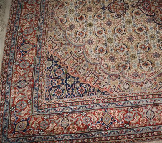 Red, blue & cream ground carpet